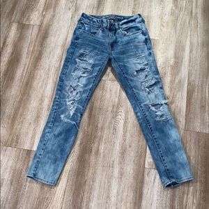 American Eagle ripped jeans